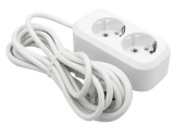Удлинитель GELBERK GLK-2/1,5m, 10А 2 гн ПВС (1,5м) 2200 Вт